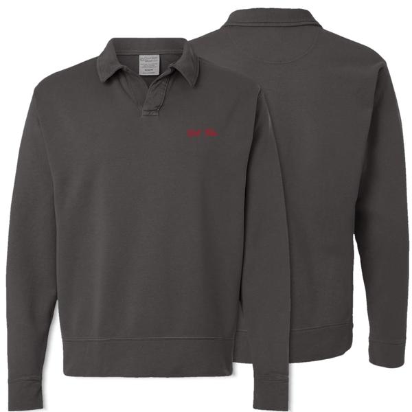 Tuskwear Script Roll Tide - Sweatshirt Collared RAILROADGREY
