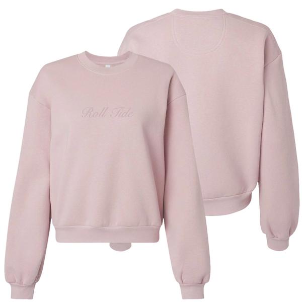 Tuskwear Tonal Roll Tide - Sweatshirt Cropped BLUSH