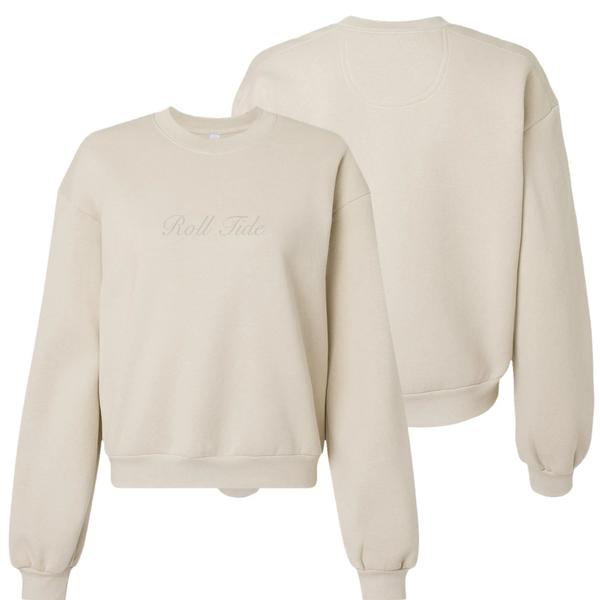 Tuskwear Tonal Roll Tide - Sweatshirt Cropped BONE