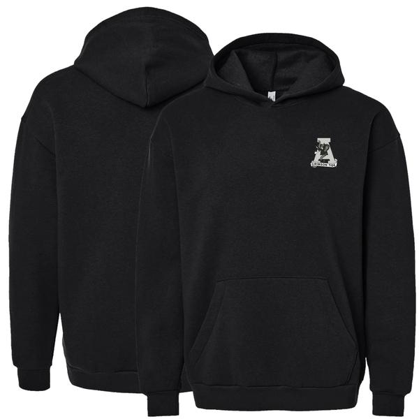 Tuskwear Single Color Vintage A - Sweatshirt Hooded BLACK