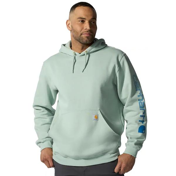 MEN`S MW SIGNATURE SLEEVE LOGO HOODIE GL3/SEABROOK