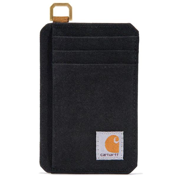 NYLON DUCK FRONT POCKET WALLET BLACK