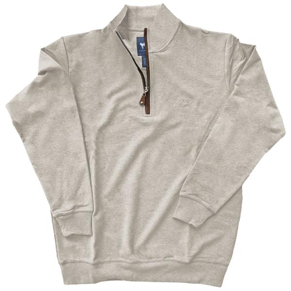 French Terry Quarter Zip BIEGE