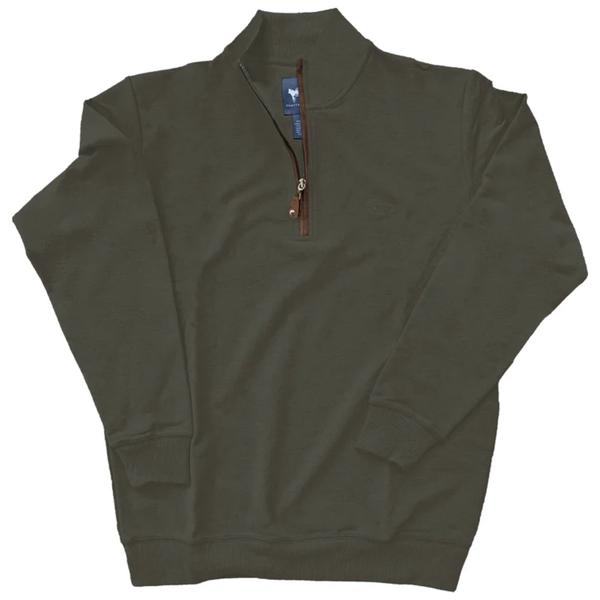 French Terry Quarter Zip FORESTGREEN