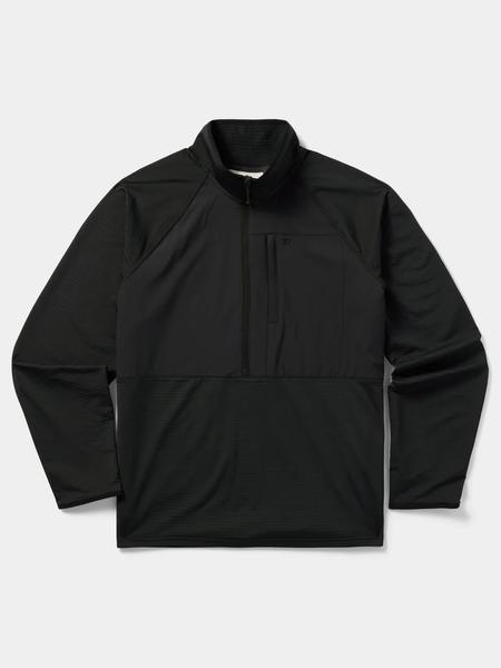 Men's Lightweight Grid Tech Fleece Half Zip 10/BLACK