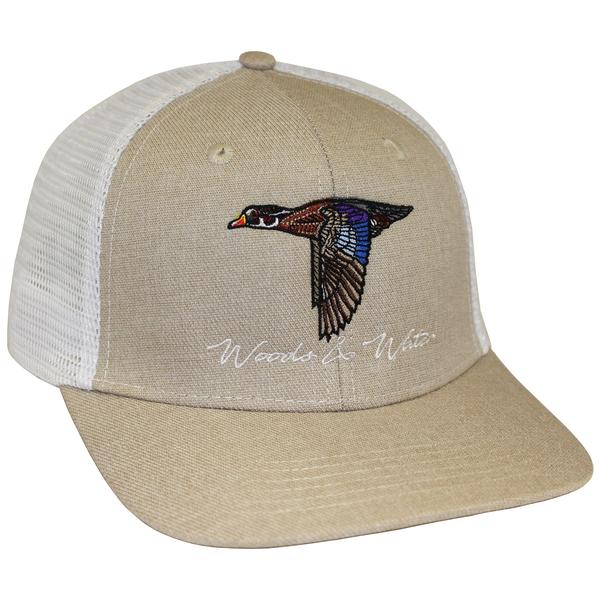 WOOD DUCK WNW SLATE HAT KHAKI/WHITE/WHITE
