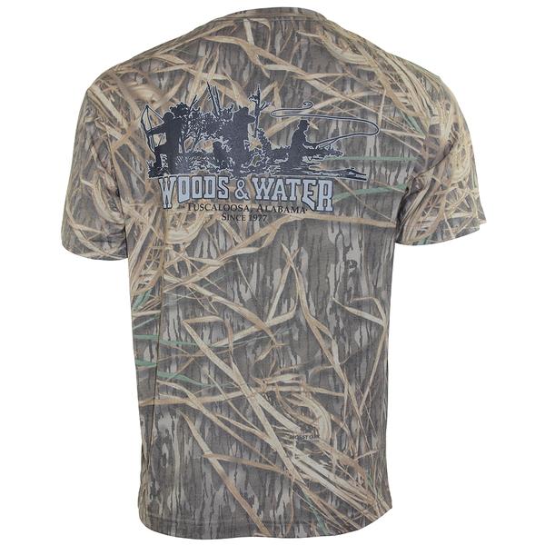 MO WASH OUT WW TRIO 2 S/S TEE SHADOWGRASS/CHAR/GRY