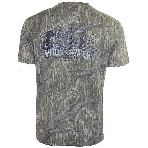 MO WASH OUT WW TRIO 2 S/S TEE TREESTAND/CHAR/GRY