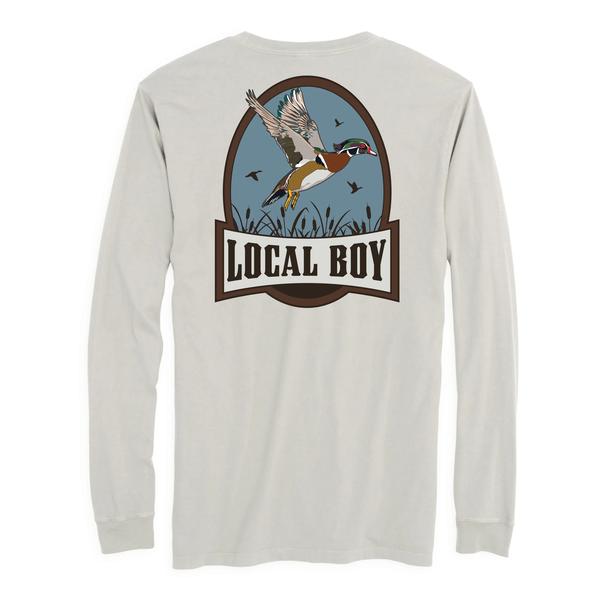 Men's Swamp Duck L/S T-Shirt SIL/SILVER