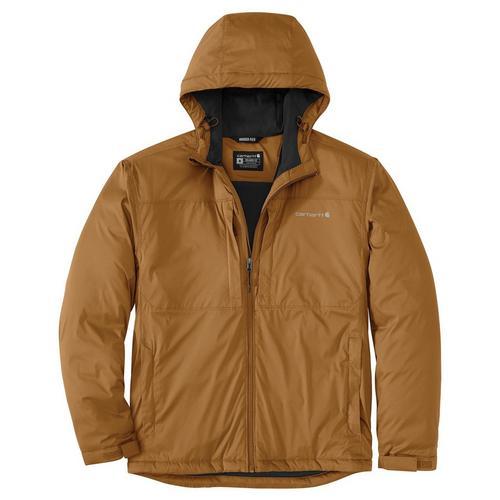 Men's Rugged Flex Relaxed Fit Lightweight Stretch Insulated Jacket BRN/CARHARTTBROWN