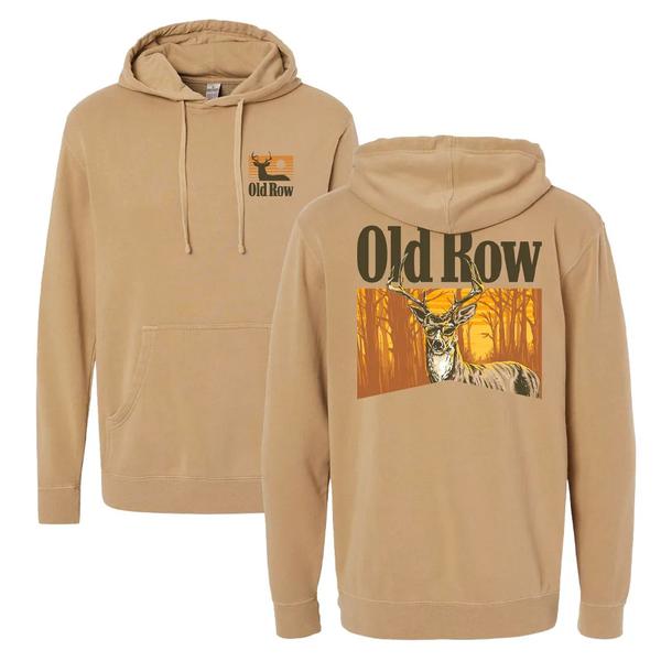 The Smoking Buck Pigment Dyed Premium Hoodie SANDSTONE