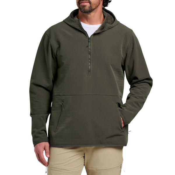 Men's Gridback Fleece Anorak Hoodie