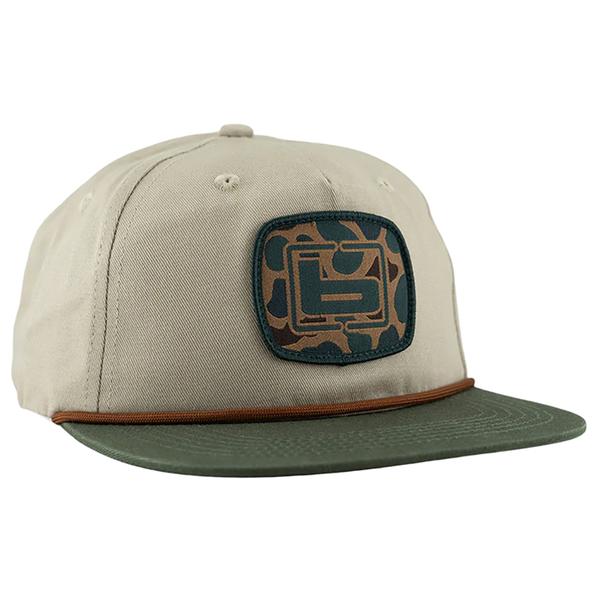 LOST GOAT ROPE HYBRID CAP CREAM/OLIVE