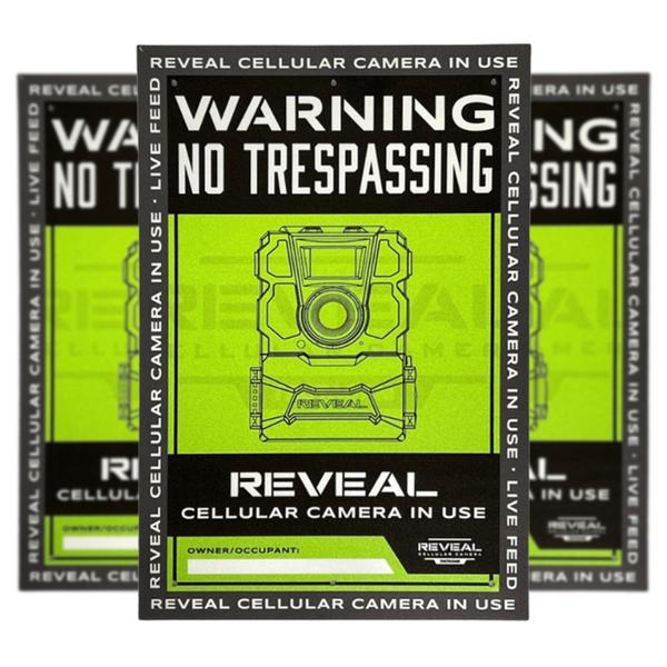 3 Pack of Reveal Posted Sign -NoT