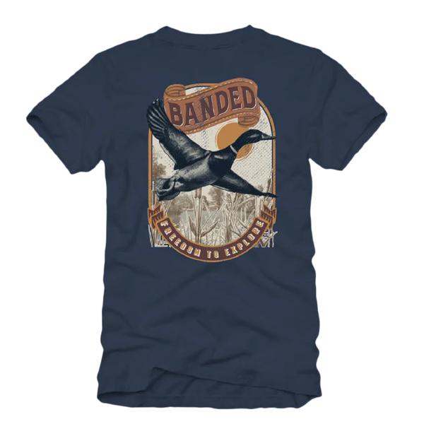 Men's Freedom to Explore Short Sleeve Tee BLUEDUSK