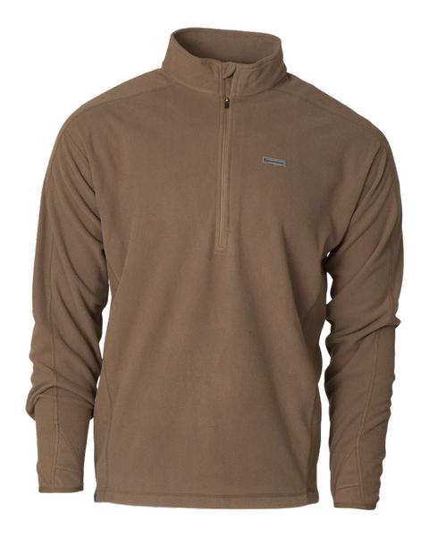 Men's Waffle Fleece 1/4 Zip MB/MARSHBROWN