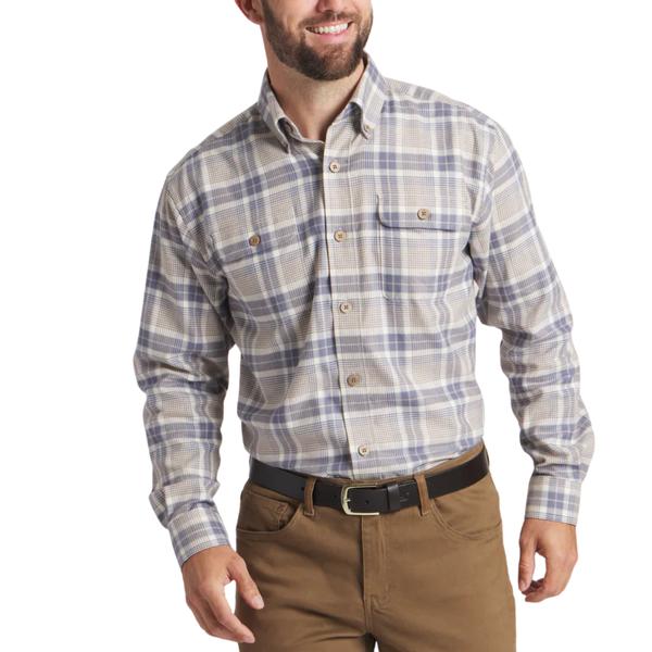 Men's Randolph Plaid Flannel OATMEAL/BLUE