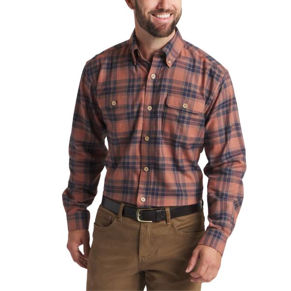 Men's Randolph Plaid Flannel STONEBROWN/NAVY