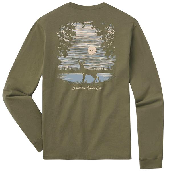 MEN'S HUNTERS HAVEN LONG SLEEVE TEE 1318/SPANISHMOSS
