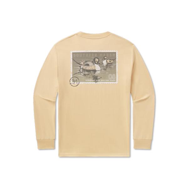 Men's Duckstamp Pintail Tee Long Sleeve AUDUBONTAN