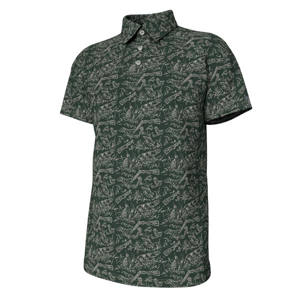 Pointer Pattern Performance Polo 4/DUCKGREEN