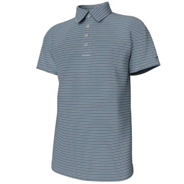 Charles 4 Button Performance Polo 6/MTNSPRINGSTRIPE