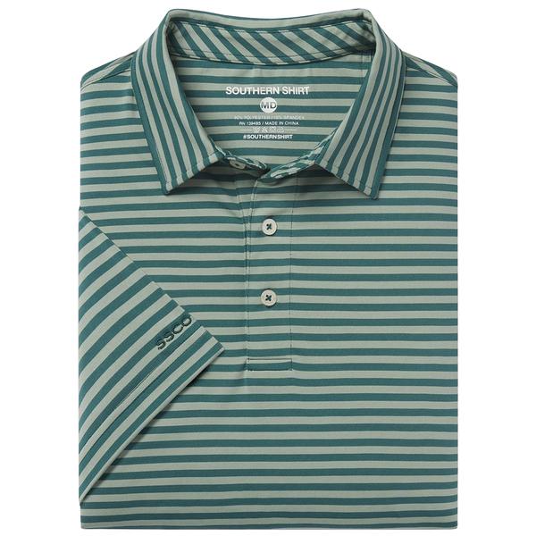 SARASOTA STRIPE POLO 1776/EUCALYPTUS