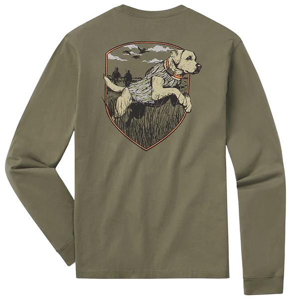 YOUTH BAYOU RETRIEVER LONG SLEEVE TEE 1318/SPANISHMOSS
