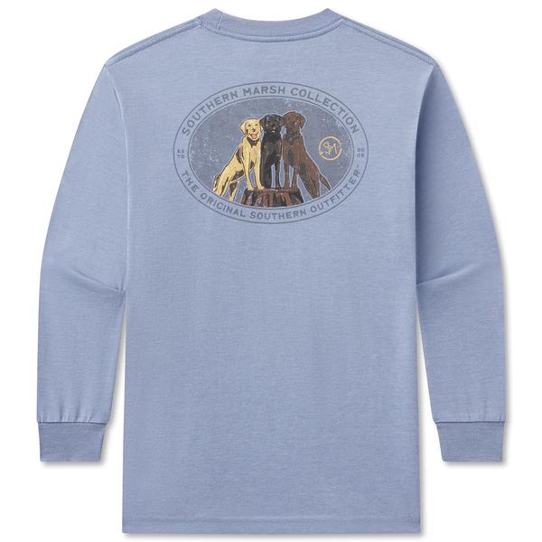 YOUTH L/S SEAWASH TEE LAB TRIO