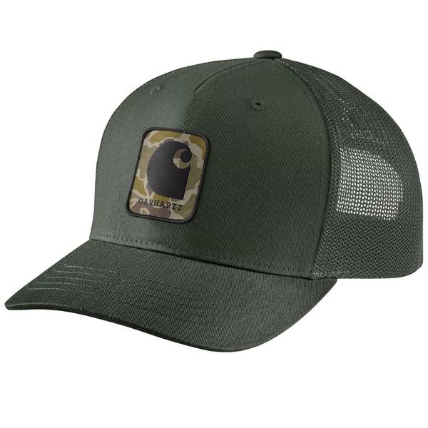 Rugged Flex Twill Meshback Camo Patch Cap GI5/FORESTRYGREEN