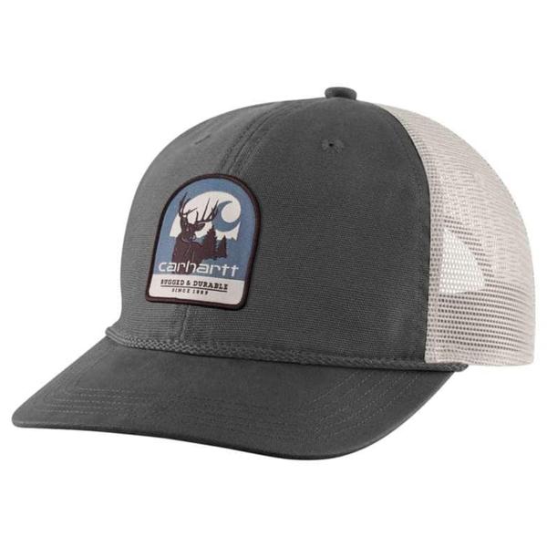 Canvas Meshback Deer Patch Cap