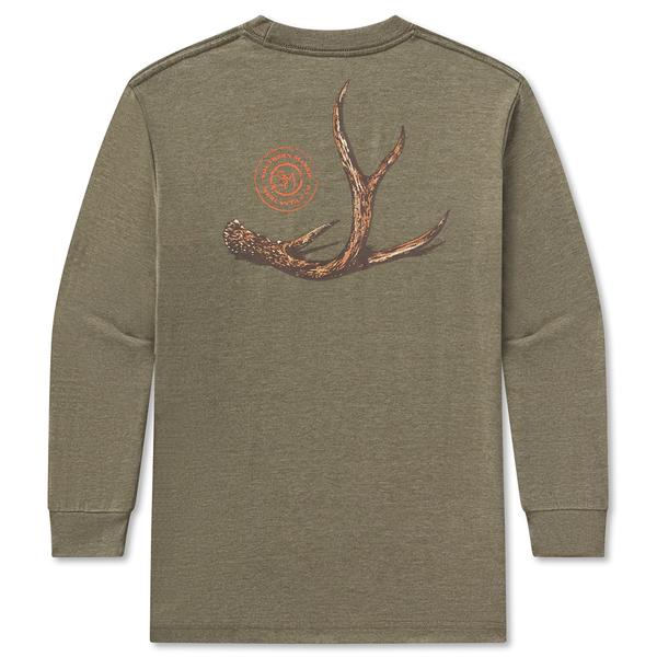 YOUTH L/S SEAWASH TEE RUT DARKOLIVE