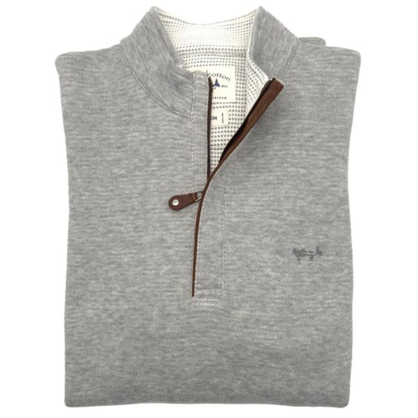 Double Face Thermal Quarter Zip GREY