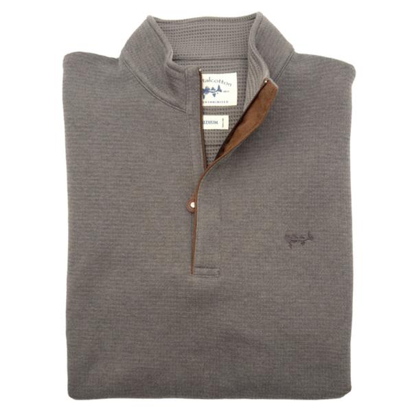 Double Face Thermal Quarter Zip PEPPER