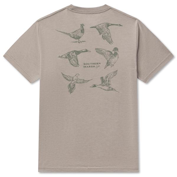 YOUTH SEAWASH TEE FIELD SKETCHES LIGHTGREY