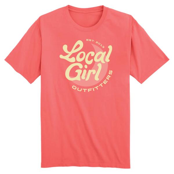 LG Youth Groovy Moon S/S Tee CORAL