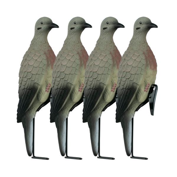 4 CLIP ON DOVES W/STAKE