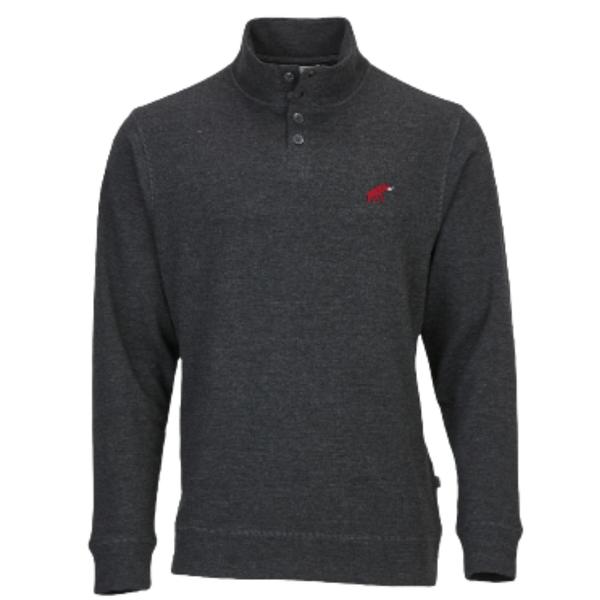 Tusk Elephant French Terry Button Pullover