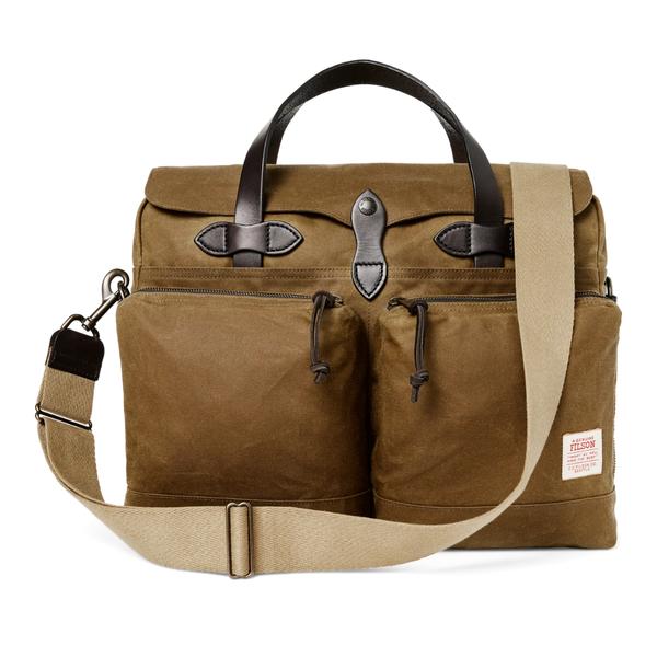 24 Hour Tin Cloth Briefcase DARKTAN