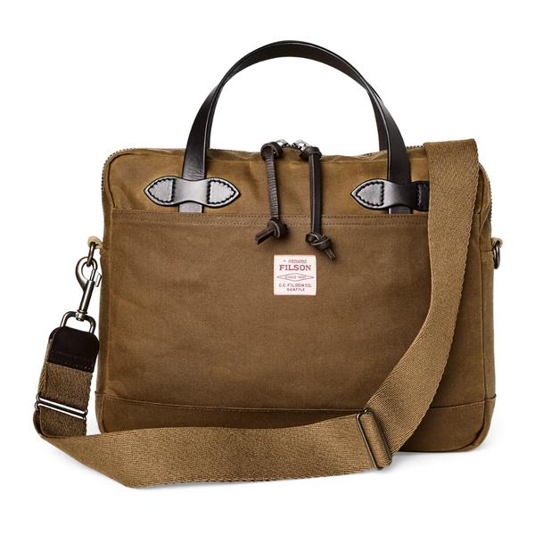 Tin Cloth Compact Briefcase DARKTAN