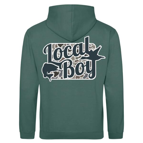 Men's Brushwood Hoodie - Open Season Localflage MSG/MOSSGREEN