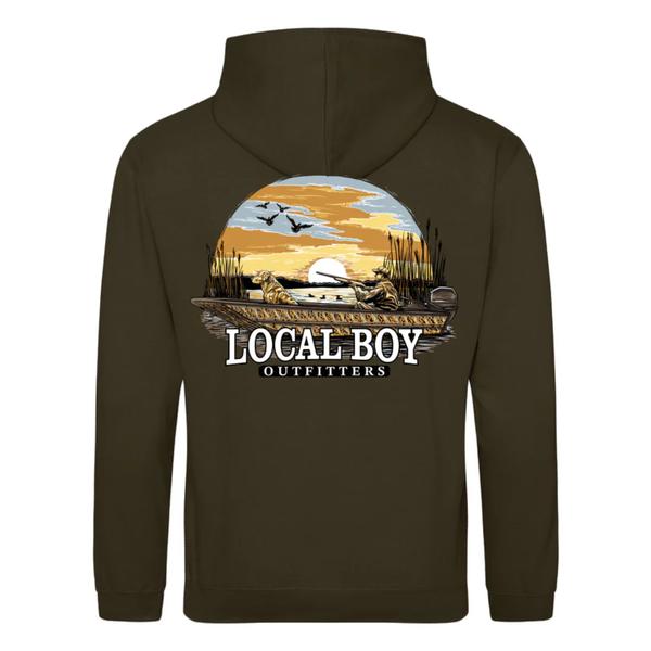 Brushwood Hoodie Sunset Hunt OLGR/OLIVEGREEN