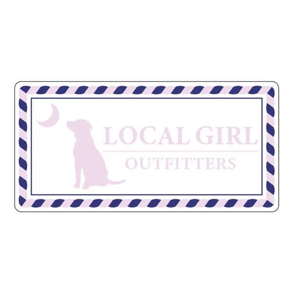 LG Rope Plate Decal PINK
