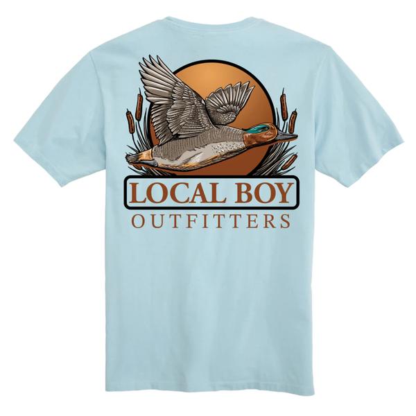 Youth Teal Tails S/S Tee CHAMBRAY