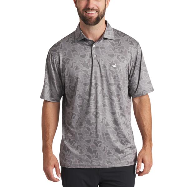 Marsh Performance Polo Retro Camo LIGHTGREY