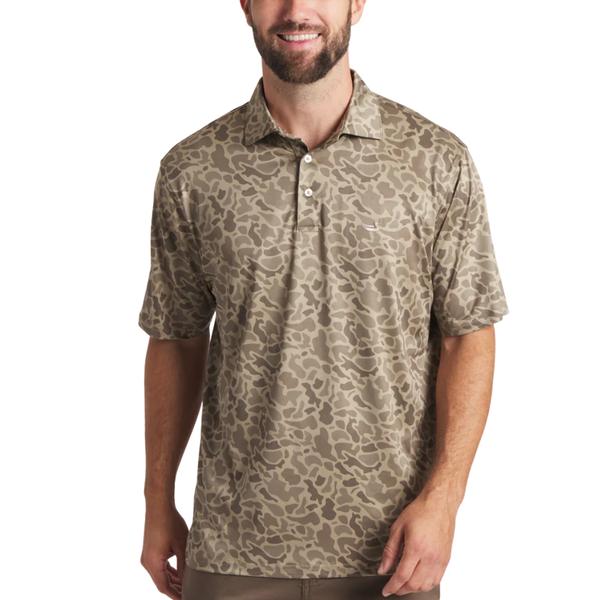 Marsh Performance Polo Retro Camo STONEBROWN