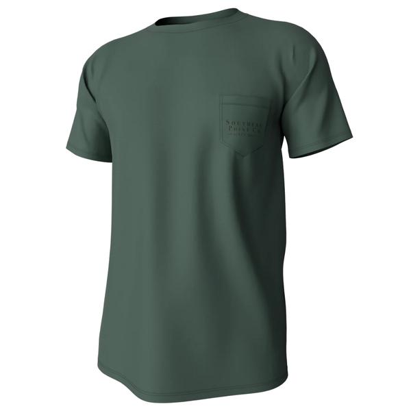 Greyton Detail Short Sleeve Pocket Tee DUCKGREEN