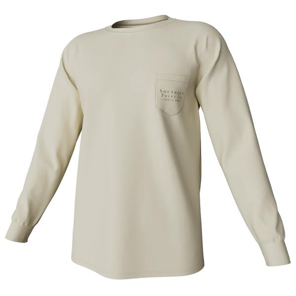 Greyton Detail Long Sleeve Pocket Tee CLOUDCREAM