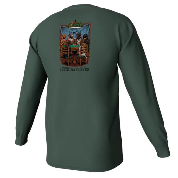 Royal Flush Long Sleeve Pocket Tee