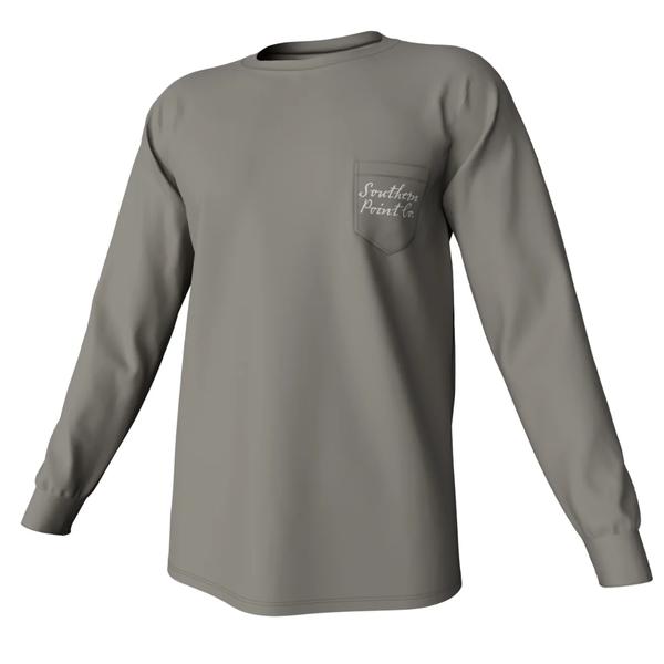 Cupped Ducks Long Sleeve Pocket Tee LAURELOAK